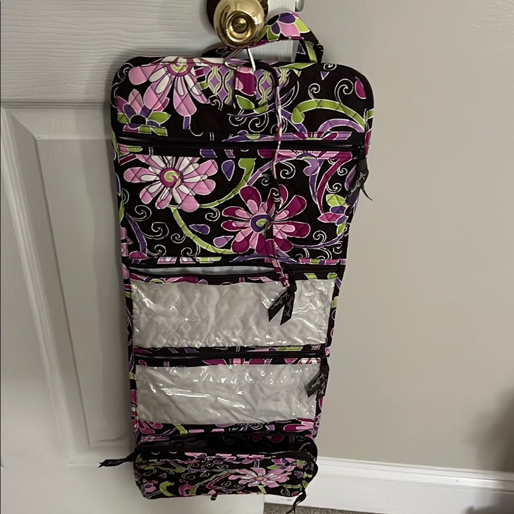 Vera Bradley Purple Punch Floral Hanging Organizer